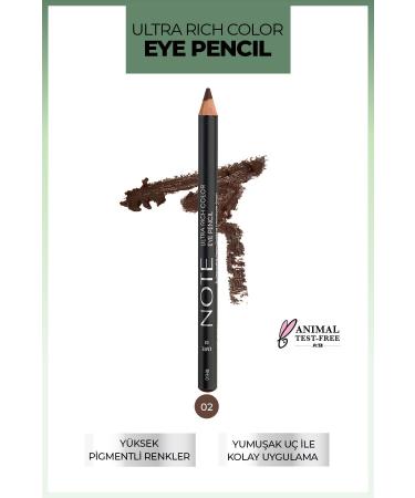 Note Cosmetics Ultra Rich Color Eye Pencil 02 Cafee - Brown