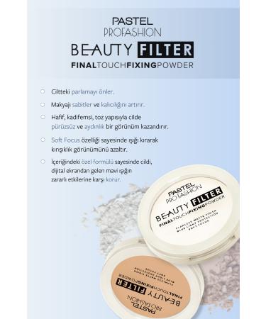 Pastel Fixing Powder Profashion Beauty Filter Final Touch Fixing Powder 00 - Buy Online on GoSupps.com