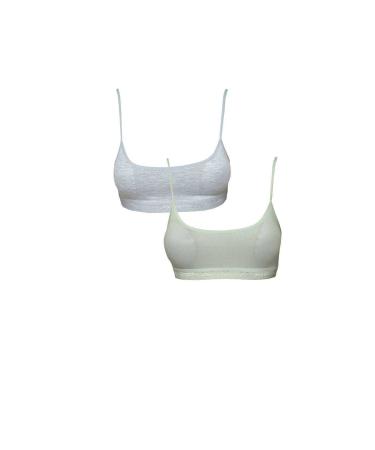 Skygo Padded Rope Strap Gray and Cream Bustier 2 pieces