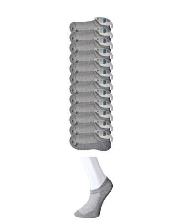 Skygo Gray Men's Invisible Socks 12 pairs