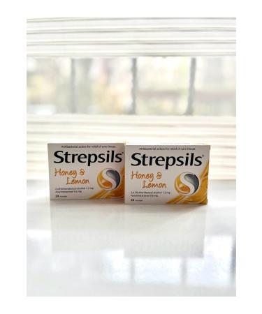 Strepsils Strepsils Honey & Lemon 24 Pastilles | Honey and Lemon Flavored Set of 2