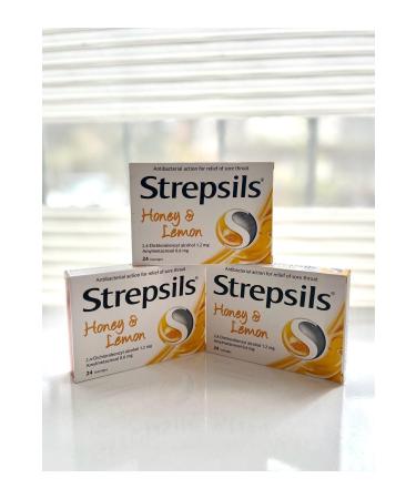 Strepsils Strepsils Honey & Lemon 24 Pastilles | Honey and Lemon Flavored Set of 2 - Buy Online on GoSupps.com