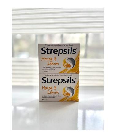Strepsils Strepsils Honey & Lemon 24 Pastilles | Honey and Lemon Flavored Set of 2 - Buy Online on GoSupps.com