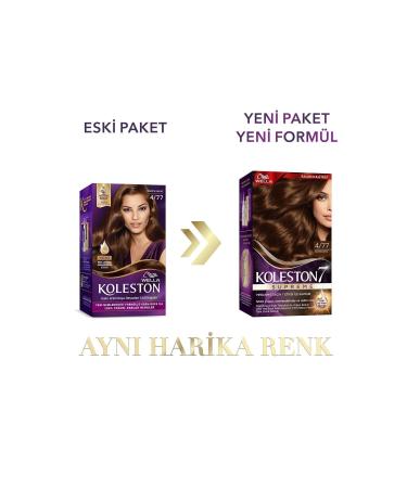 Wella Koleston Supreme Kit Hair Dye 4/77 Velvet Brown - Buy Online on GoSupps.com