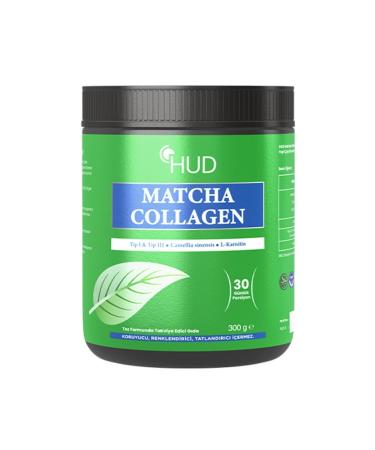 Hud Matcha Collagen (Type I and Type III) and Green Tea Extract 300 G (30 Days Portion)