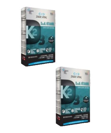 Zade Vital D3 + K2 Vitamin 30 Capsules 2 Pieces
