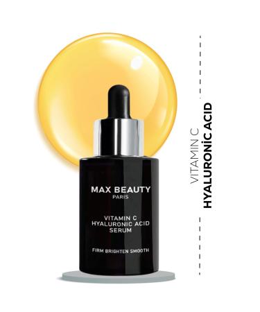 max beauty paris Vitamin C Hyaluronic Acid Brightening and Moisturizing Skin Care Serum - Buy Online on GoSupps.com