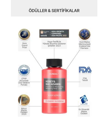 Kundal Moisturizing and Nourishing Body Lotion Kundal Honey&Macadamia Pure Body Lotion100ml(Cherry Blossom) - Buy Online on GoSupps.com