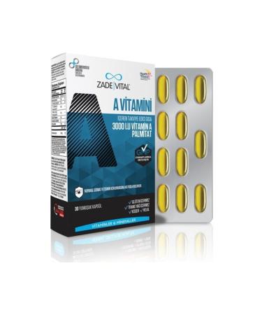 Zade Vital Vitamin A Blister 30 Capsules