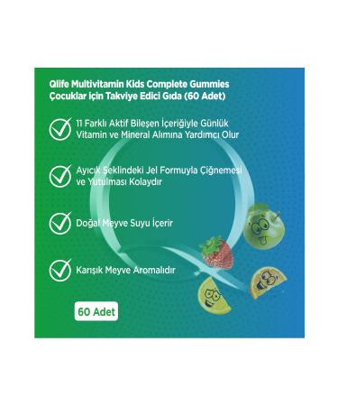 Qlife Kids Multivitamin Complete Gummies 60 pieces - Buy Online on GoSupps.com