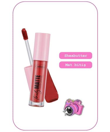 Callista Truly Matte Liquid Lipstick Mat Likit Ruj 406 Plum Pout - K rm z  - Buy Online on GoSupps.com