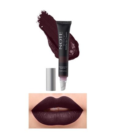 Note Cosmetics Mineral Matte Lip Cream Semi-Matte Finish Liquid Lipstick 08 Queen of Night - Purple