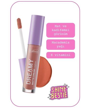 Callista Dreamy Matte Cream Lipgloss Matte Look Lip Gloss - 201 Choose Love - Nude - Buy Online on GoSupps.com