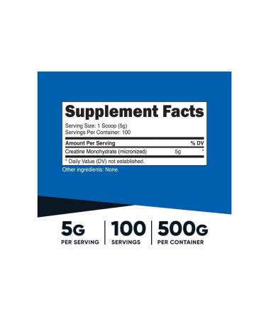 Nutricost Creatine Monohydrate Micronized Creatine Monohydrate 100 Servings - Buy Online on GoSupps.com