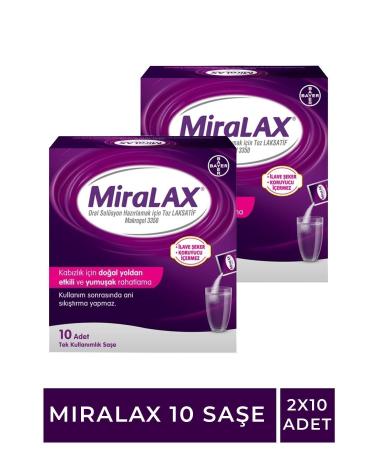 Miralax 10 Sachet 2 Pieces - Buy Online on GoSupps.com