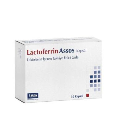 Assos Pharmaceuticals Assos Lactoferrin 30 Capsules - Buy Online on GoSupps.com