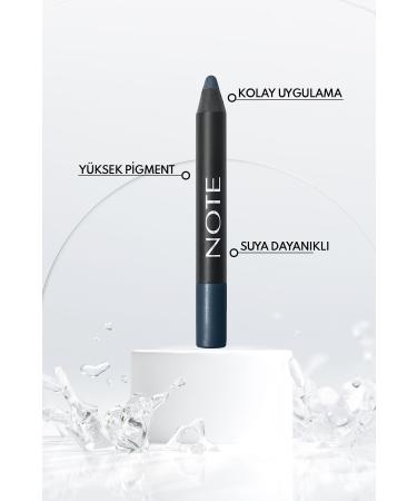 Note Cosmetics Jumbo Eyeshadow Pencil Waterproof Shimmering Waterproof Pencil Eyeshadow 07 Petrol - Blue - Buy Online on GoSupps.com