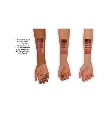 Note Cosmetics Mattemoist Lipgloss Semi-Matte Satin Finish Liquid Lipstick 415 Shy Berry - Claret Red - Buy Online on GoSupps.com