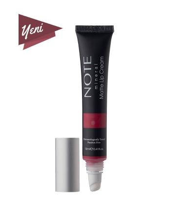 Note Cosmetics Mineral Matte Lip Cream Semi-Matte Finish Liquid Lipstick 05 Plum Wine - Red - Buy Online on GoSupps.com