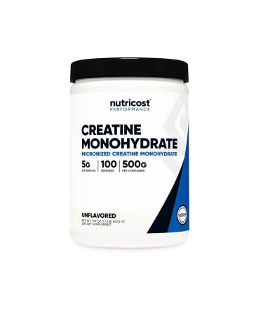Nutricost Creatine Monohydrate Micronized Creatine Monohydrate 100 Servings