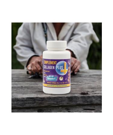 COMPLEMENT Collagen Plus 60 Tablets Type 1 2 3 5 10 Hydrolyzed Elastin Hyaluronic Acid and Vitamin C