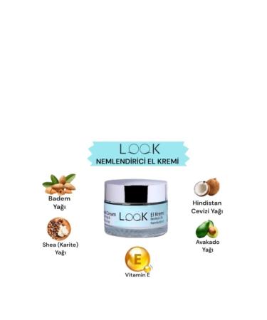 Look Hand Cream Nourishing Moisturizing Softening Balancing Firming Antioxidant Vitamin E 50 ml - Buy Online on GoSupps.com