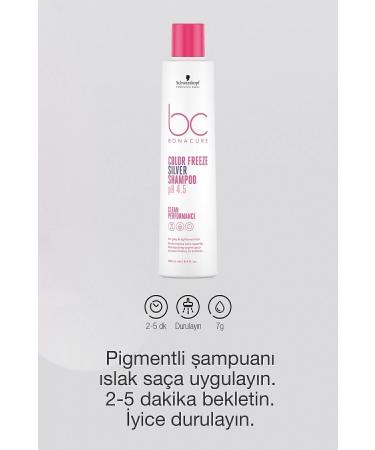 Bonacure Color Saver pH Silver Reflection Shampoo 250ml | Adds an ashy glow to white hair and light tones - Buy Online on GoSupps.com
