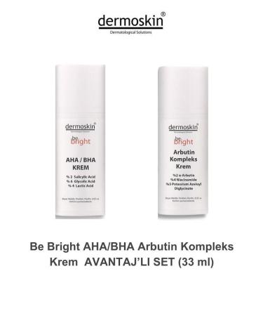 Dermoskin Be Bright Arbutin Complex Cream & AHA/BHA Cream 33 ml