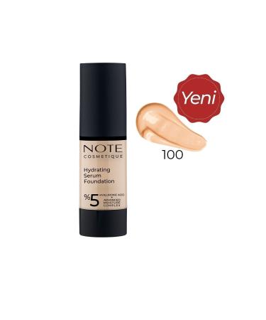 Note Cosmetics Hydrating Serum Spf 50 Moisturizing Effective Hyaluronic Acid Serum Foundation - 100 - Buy Online on GoSupps.com
