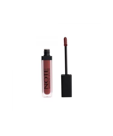 Note Cosmetics Mattemoist Lipgloss Semi-Matte Satin Finish Liquid Lipstick 415 Shy Berry - Claret Red - Buy Online on GoSupps.com