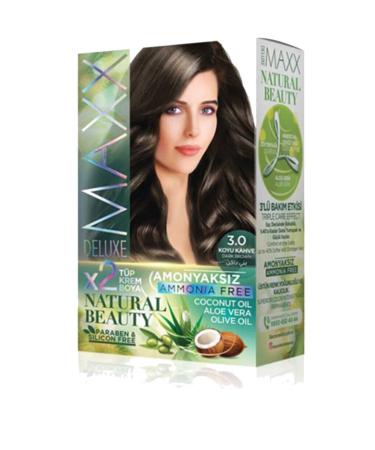 Lyrae Store Natural Beauty Ammonia Free Hair Dye 3.0 Dark Brown - ALP4877-7447