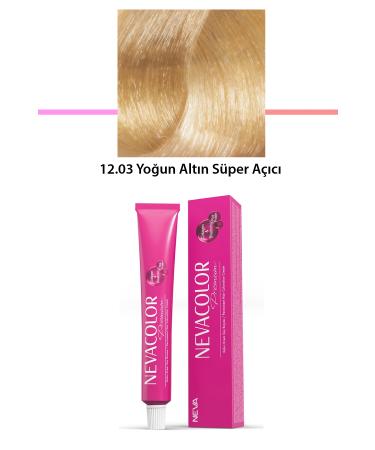 calleren Premium 12.03 Intense Gold Super Lightener - Permanent Cream Hair Dye 50 g Tube - CLN1042-9786