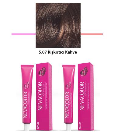 Erbar 2 Set Premium 5.07 Provocative Coffee - Permanent Cream Hair Dye 2 X 50 g T - MRK6344-6060