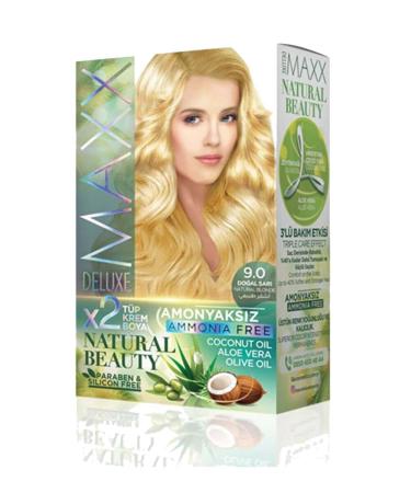 Lyrae Store Natural Beauty Ammonia Free Hair Dye 9.0 Natural Blonde - ALP3653-6516