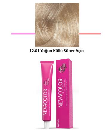 StyleMall Premium 12.01 Intense Ash Super Lightener - Permanent Cream Hair Dye 50 g Tube - STM1597-2224