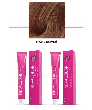 karacada 2 Set Premium 8 Light Blonde - Permanent Cream Hair Dye 2 X 50 g Tube - KRC6911-7704