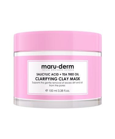 Maru.Derm Clay Mask | Salicylic Acid + Tea Tree Oil Clay Mask 100 ML | Blackheads / Pore | Vegan