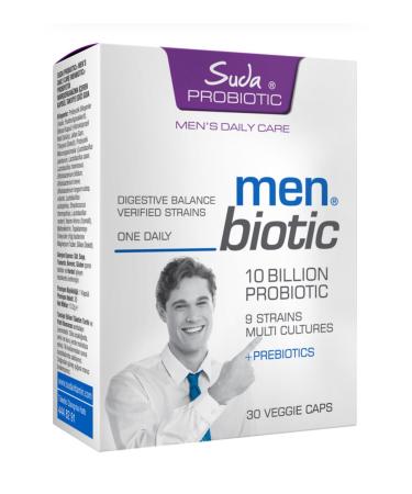 Water Vitamin Water Probiotic Men Biotic 30 Veggie Capsules