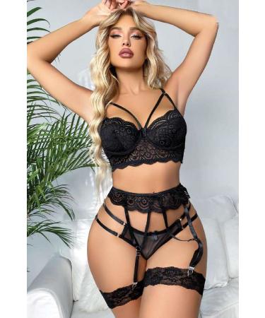 Skygo Women Fantasy Costume Harness Erotic Garter 7094 Black - Buy Online on GoSupps.com