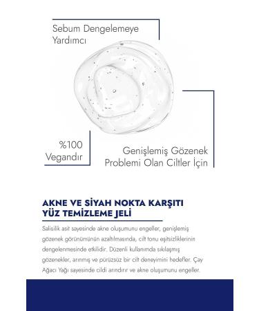 SkinMaster Anti-Acne and Blackhead Sebum Balancing Facial Cleansing Gel (bha + Lactic Acid + Tea Tree Oil) - Buy Online on GoSupps.com