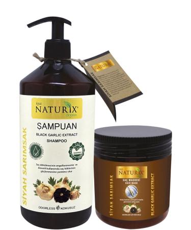 Salt-Free Shampoo Anti-Hair Loss Shampoo + Hair Mask Hair Regrowth Black Garlic Essence Set