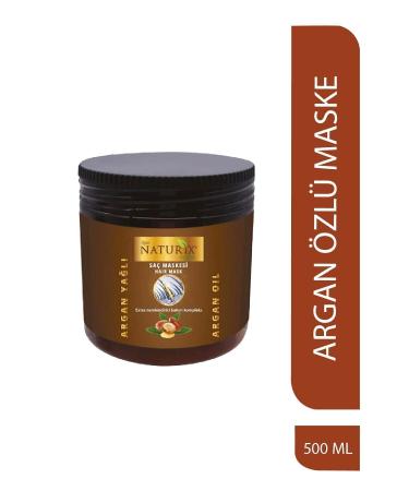 Naturix Natural Argan Oil Hair Care Mask for All Hair Types 500 ml Argan Hair Mask