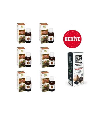 Bio Vitals 6 Pieces Pine Turpentine Oil 20 Ml 1 Piece Black Garlic Shampoo 330 Ml