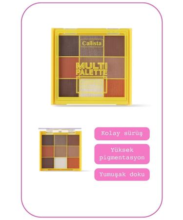 Callista Multi Palette Eyeshadow Matte and Shimmer Powder Eyeshadow Palette - 103 Coffee Addiction - Buy Online on GoSupps.com