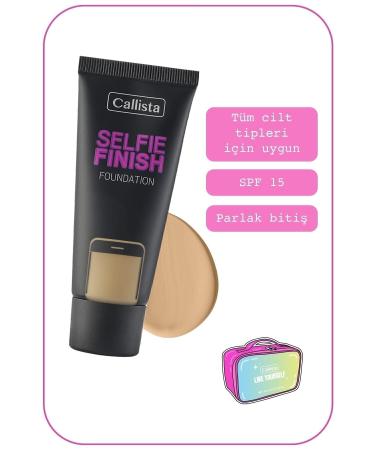 Callista Selfie Finish Spf 15 Shiny Finish Foundation - 140 Honey Beige - Medium Beige - Buy Online on GoSupps.com
