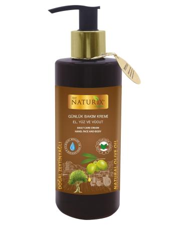 Naturix 2-Pack Sensitive Skin Herbal Moisturizing Cream 250 Ml Olive Oil Hand Face Body Lotion - Buy Online on GoSupps.com