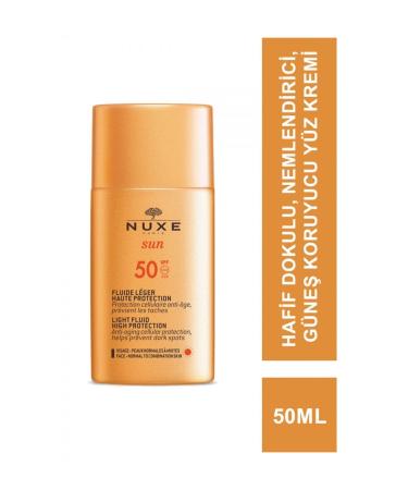 Nuxe Sun Spf 50 Light Fluid High Protection Light Texture Sun Cream 50 Ml
