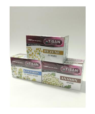 Tisan St. John's Wort 20' Li & Anise 20' Li & Fennel 20' Li