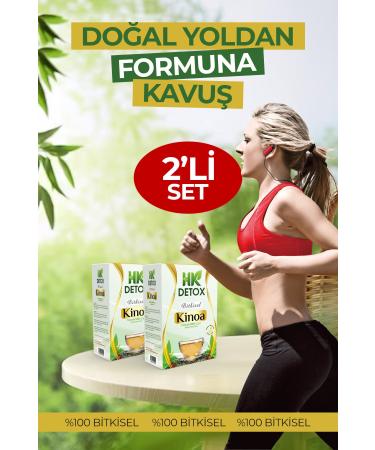 HK HERBAL Weight Loss Helper Detox Quinoa Mixed Herbal Tea Slimming Form Diet 2 Piece 30 Day Set