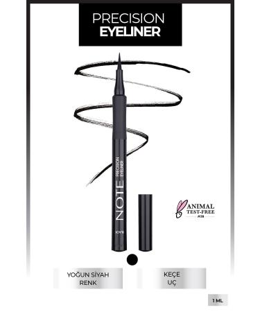 Note Cosmetics Precision Pen Liquid Eyeliner Felt Tip - Black